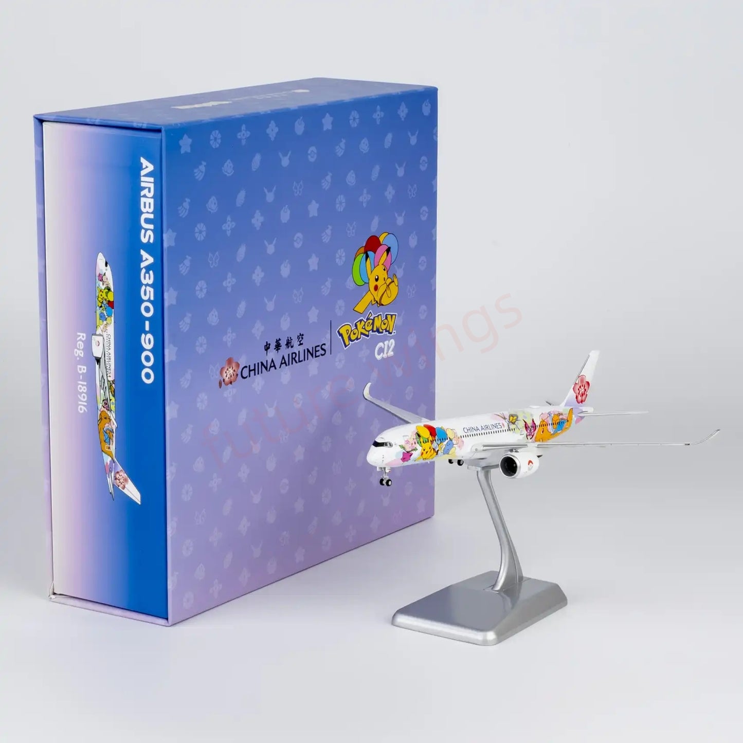 1:400 NG Models NG39133 China Airlines A350-900 B-18916 Aircraft Model+Free Tractor"Luxury Package"