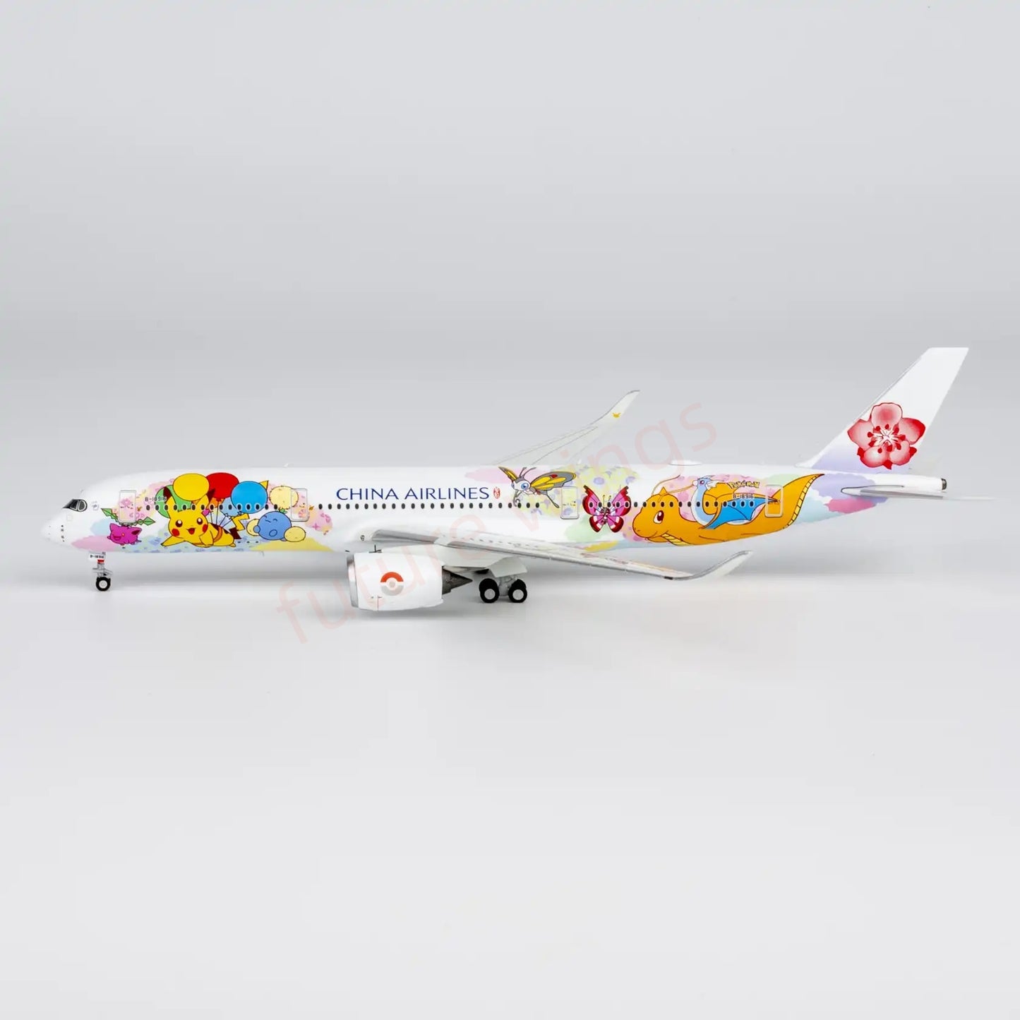 1:400 NG Models NG39133 China Airlines A350-900 B-18916 Aircraft Model+Free Tractor"Luxury Package"