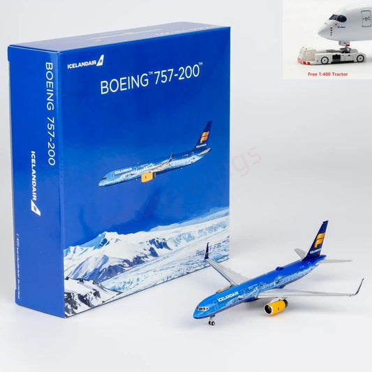 1:400 NG Models NG53214 Iceland Air B757-200 TF-FIR  Aircraft Model+Free Tractor