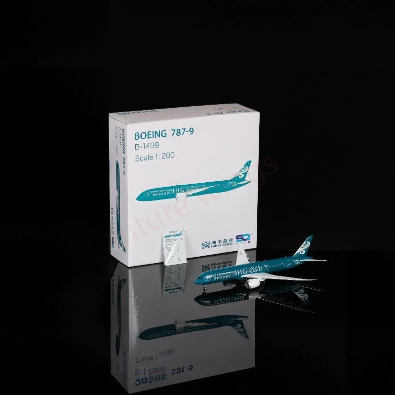 1:200 SQ Wings Hainan Airlines B787-9 B-1499 Diecast Aircraft Model