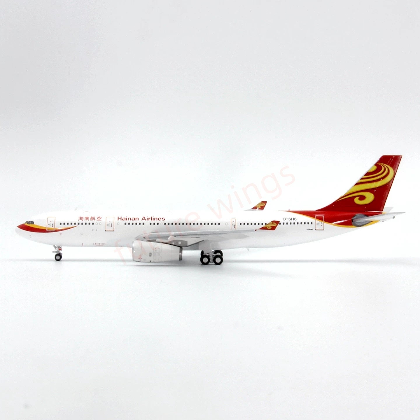 1:400 GeminiStar Hainan Airlines A330-200 B-6116 Aircraft Model+Free Tractor