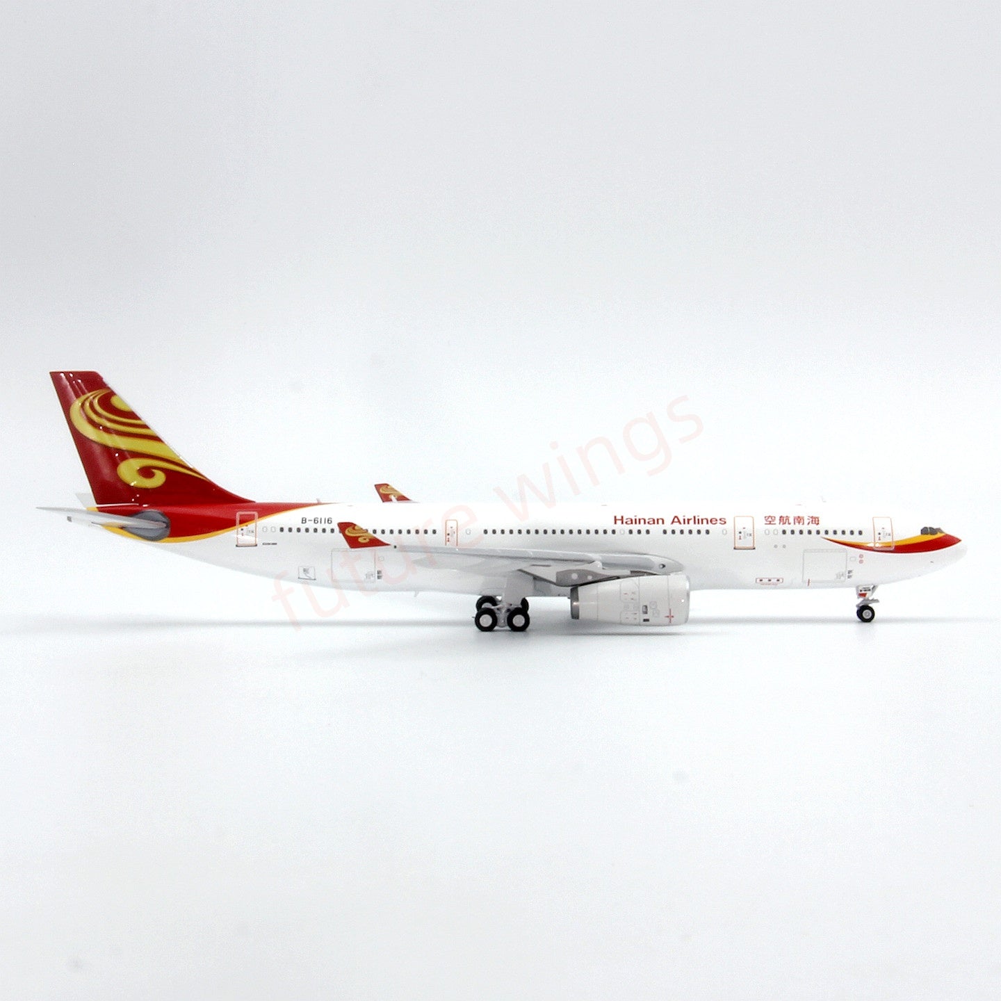 1:400 GeminiStar Hainan Airlines A330-200 B-6116 Aircraft Model+Free Tractor