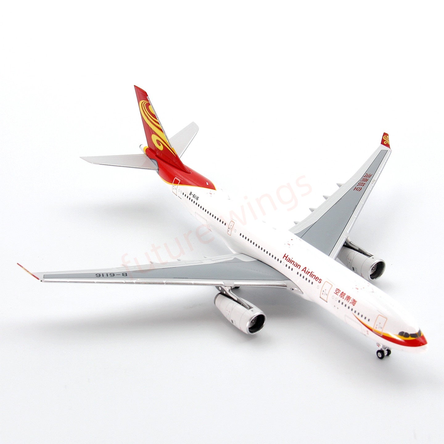 1:400 GeminiStar Hainan Airlines A330-200 B-6116 Aircraft Model+Free Tractor