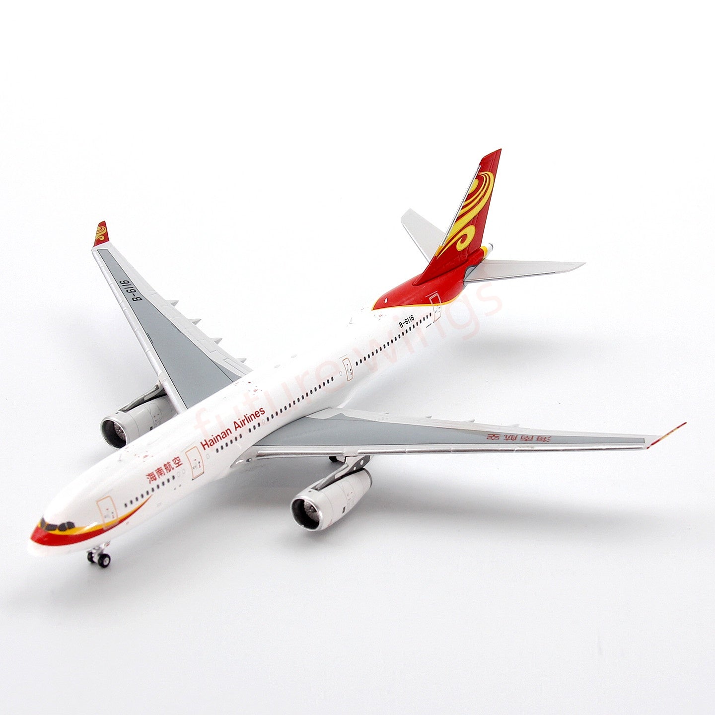 1:400 GeminiStar Hainan Airlines A330-200 B-6116 Aircraft Model+Free Tractor