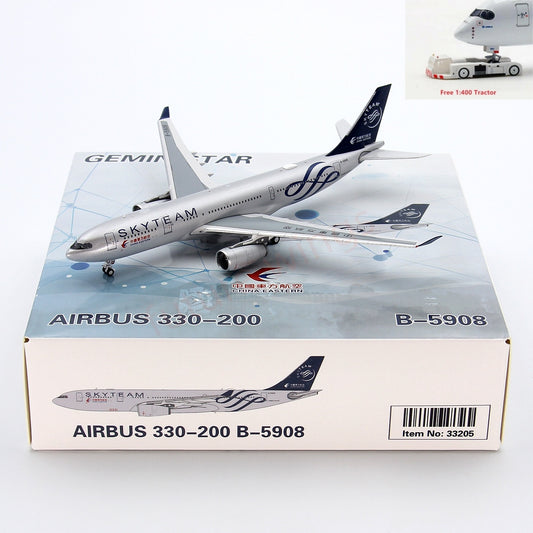 1:400 GeminiStar China Eastern Airlines A330-200 B-5908 Aircraft Model+Free Tractor