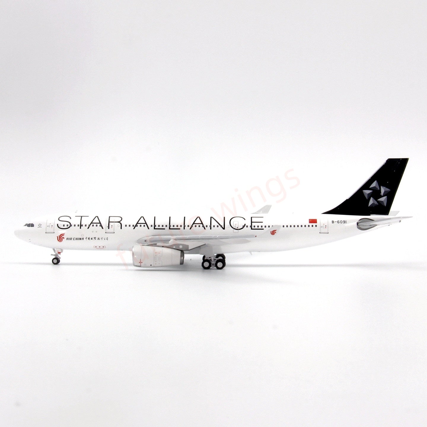1:400 GeminiStar Air China A330-200 B-6091 Aircraft Model+Free Tractor