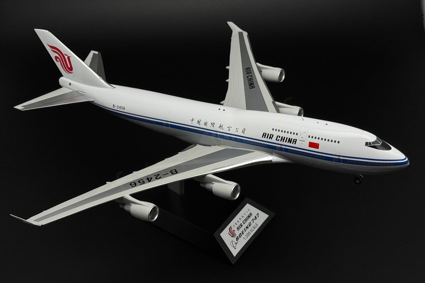 1:200 KJ Models(InFlight200) Air China B747-400 Combi B-2456 Diecast Aircraft Model