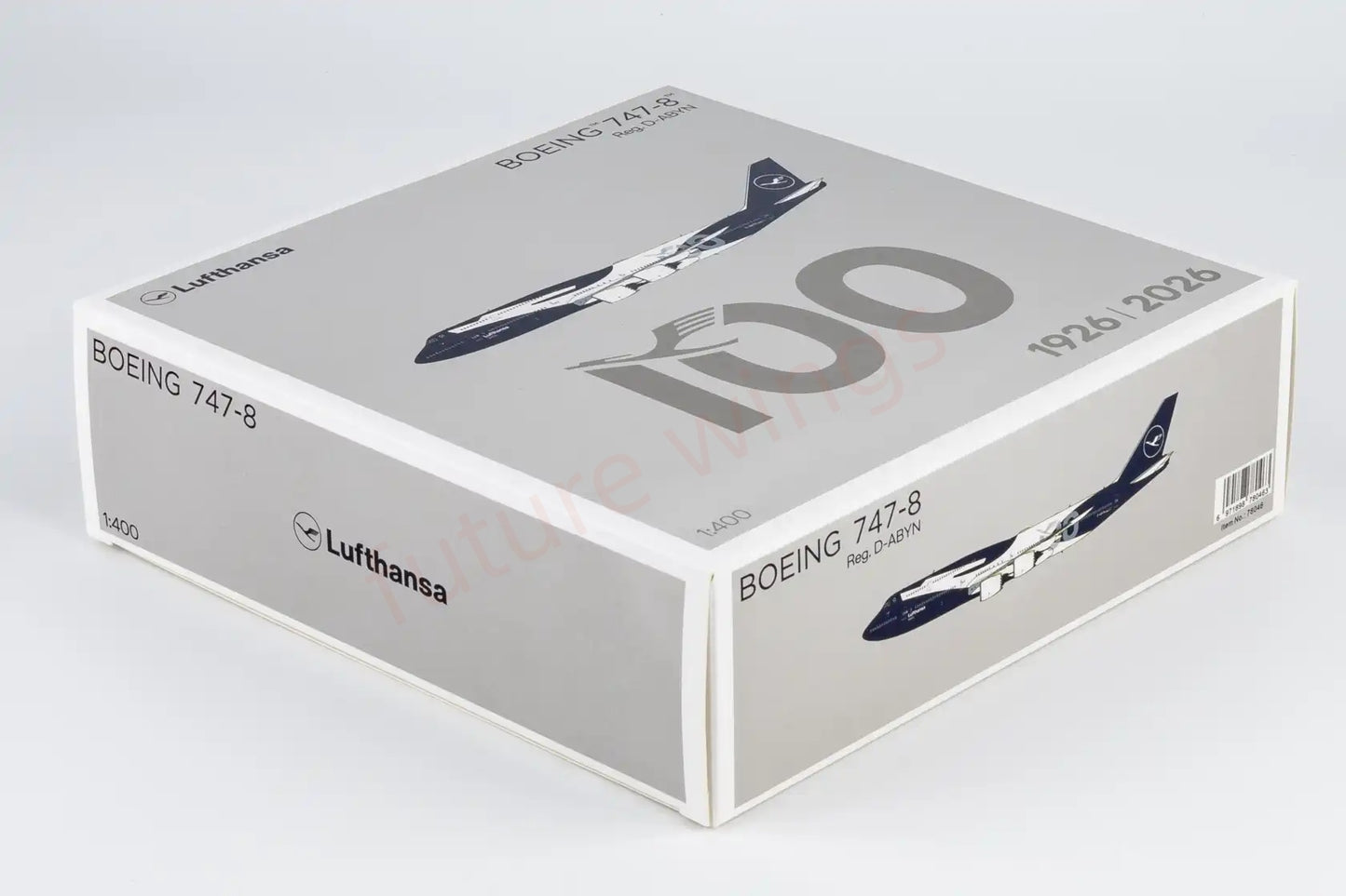 1:400 NG Models NG78046 Lufthansa Airlines B747-8i D-ABYN "100years"+Free Tractor