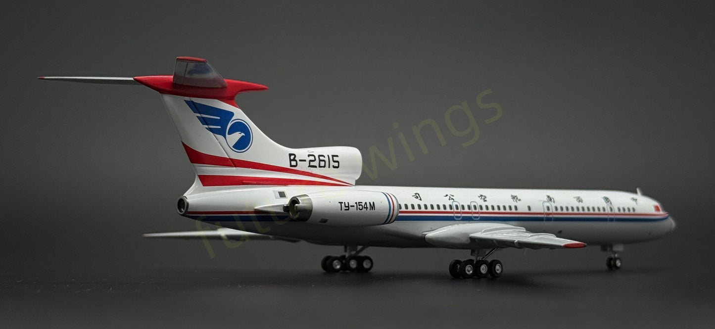 1:200 KJ Models(JC Wings) China Southwest Airlines Tupolev Tu-154M B-2615 Diecast Aircraft Model