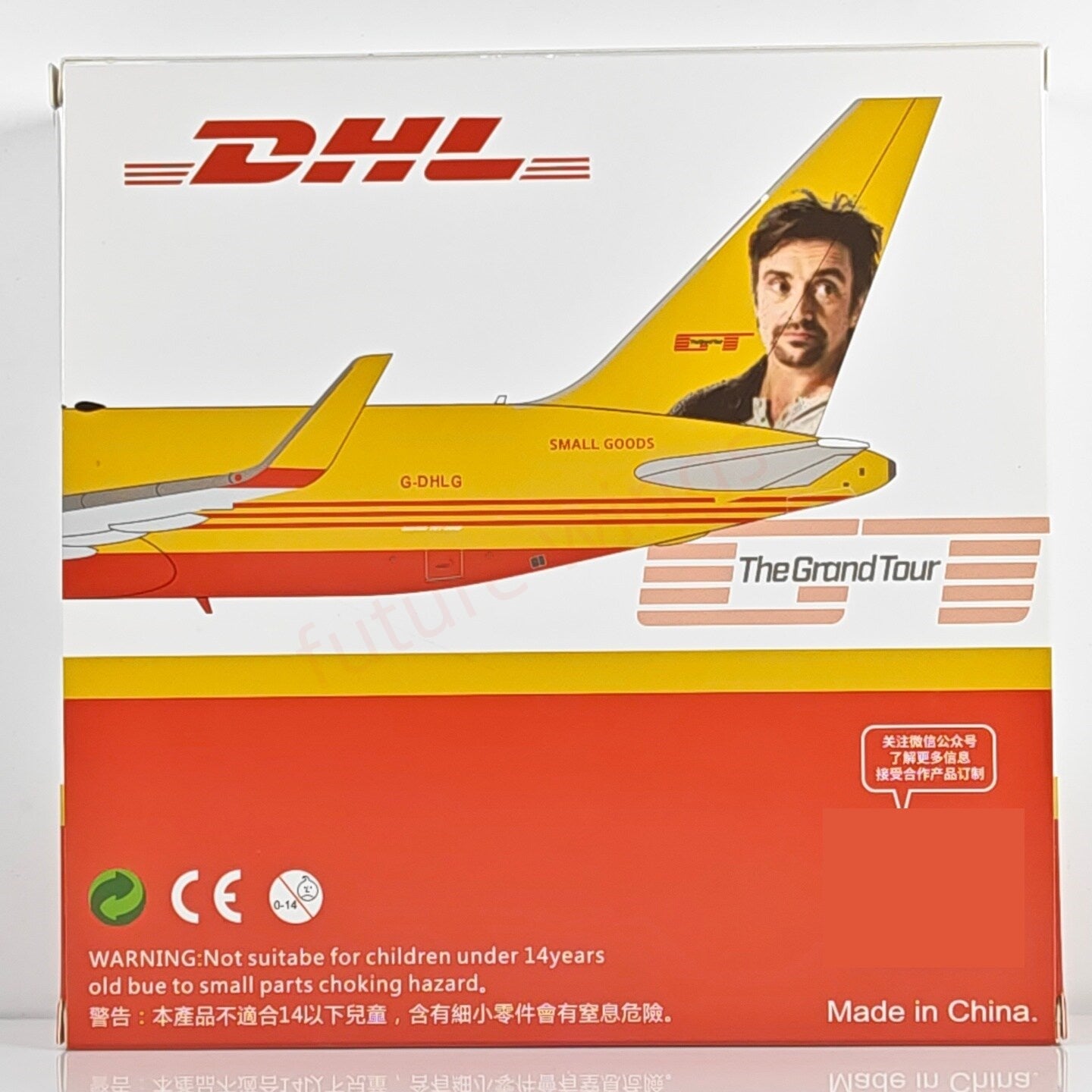 1:400 C Model DHL B767-300F G-DHLG Top Gear Aircraft Model+Free Tractor