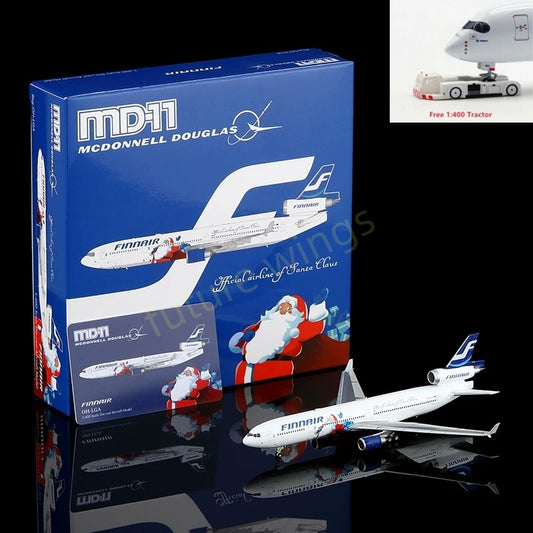 1:400 HX Models Finnair MD-11 OH-LGA OH-LGB OH-LGC OH-LGD OH-LGF +Free Tractor