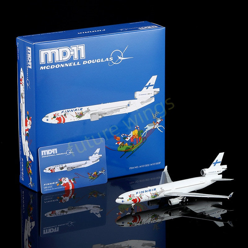 1:400 HX Models Finnair MD-11 OH-LGA OH-LGB OH-LGC OH-LGD OH-LGF +Free Tractor