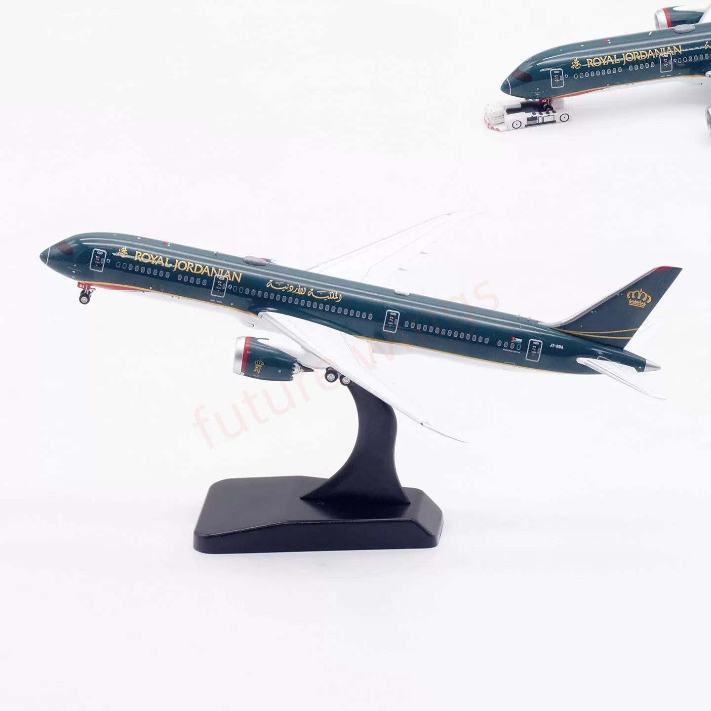 1:400 Aviation400 Royal Jordanian Airlines B787-9 JY-RBA Aircraft Model Free Tractor +Stand
