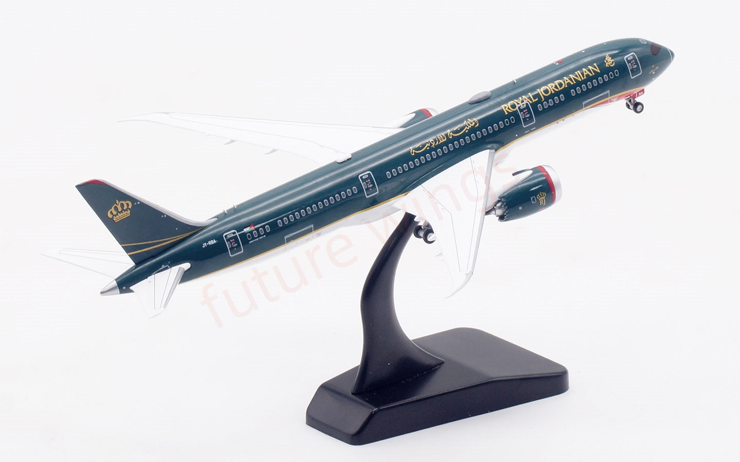1:400 Aviation400 Royal Jordanian Airlines B787-9 JY-RBA Aircraft Model Free Tractor +Stand