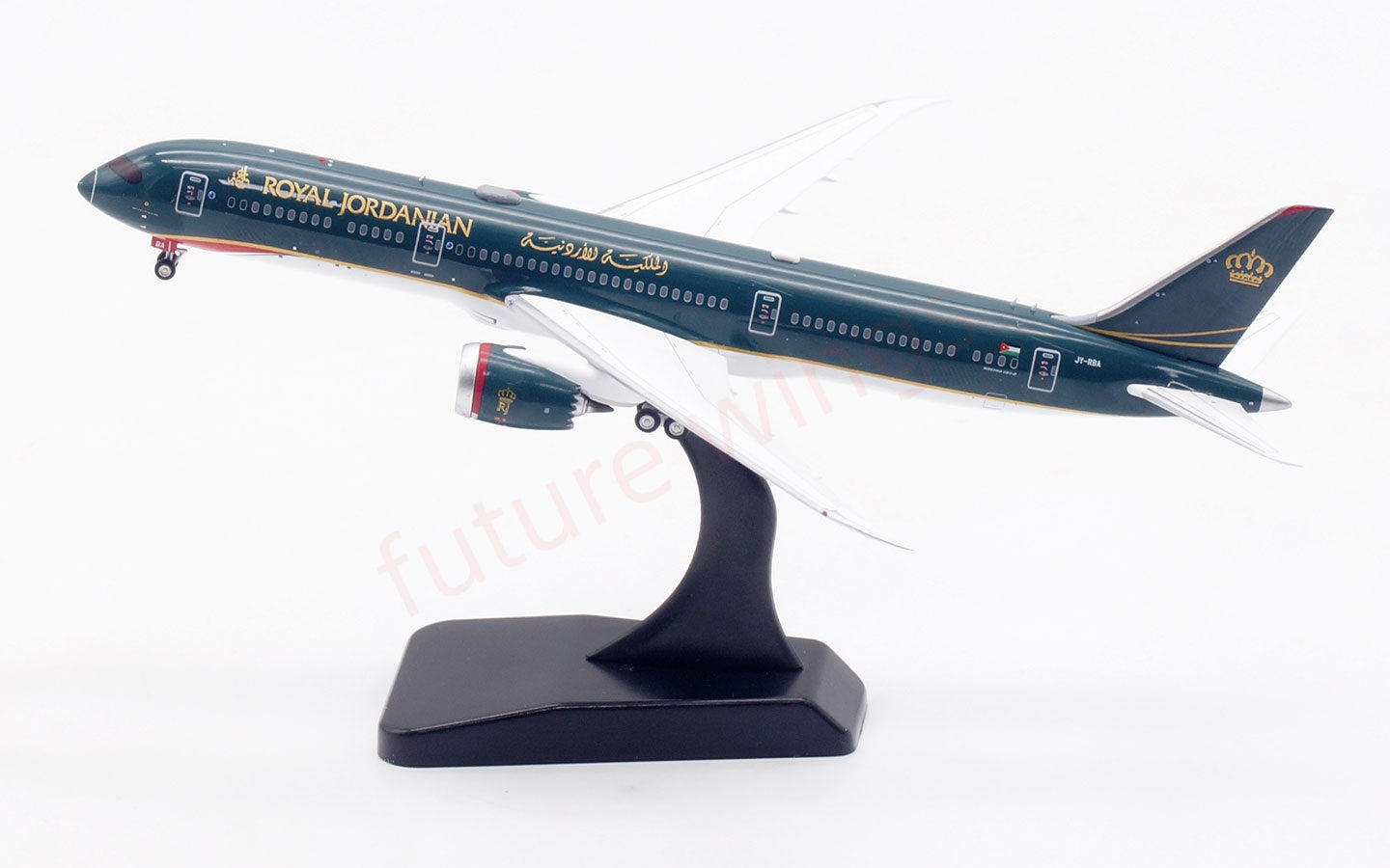1:400 Aviation400 Royal Jordanian Airlines B787-9 JY-RBA Aircraft Model Free Tractor +Stand