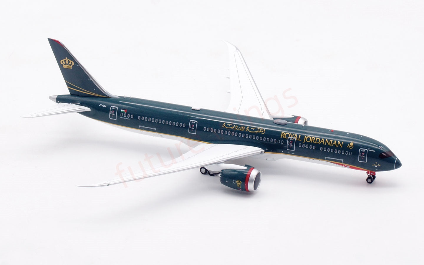 1:400 Aviation400 Royal Jordanian Airlines B787-9 JY-RBA Aircraft Model Free Tractor +Stand