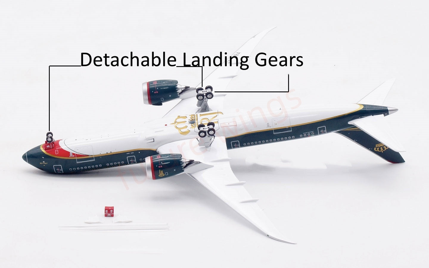 1:400 Aviation400 Royal Jordanian Airlines B787-9 JY-RBA Aircraft Model Free Tractor +Stand