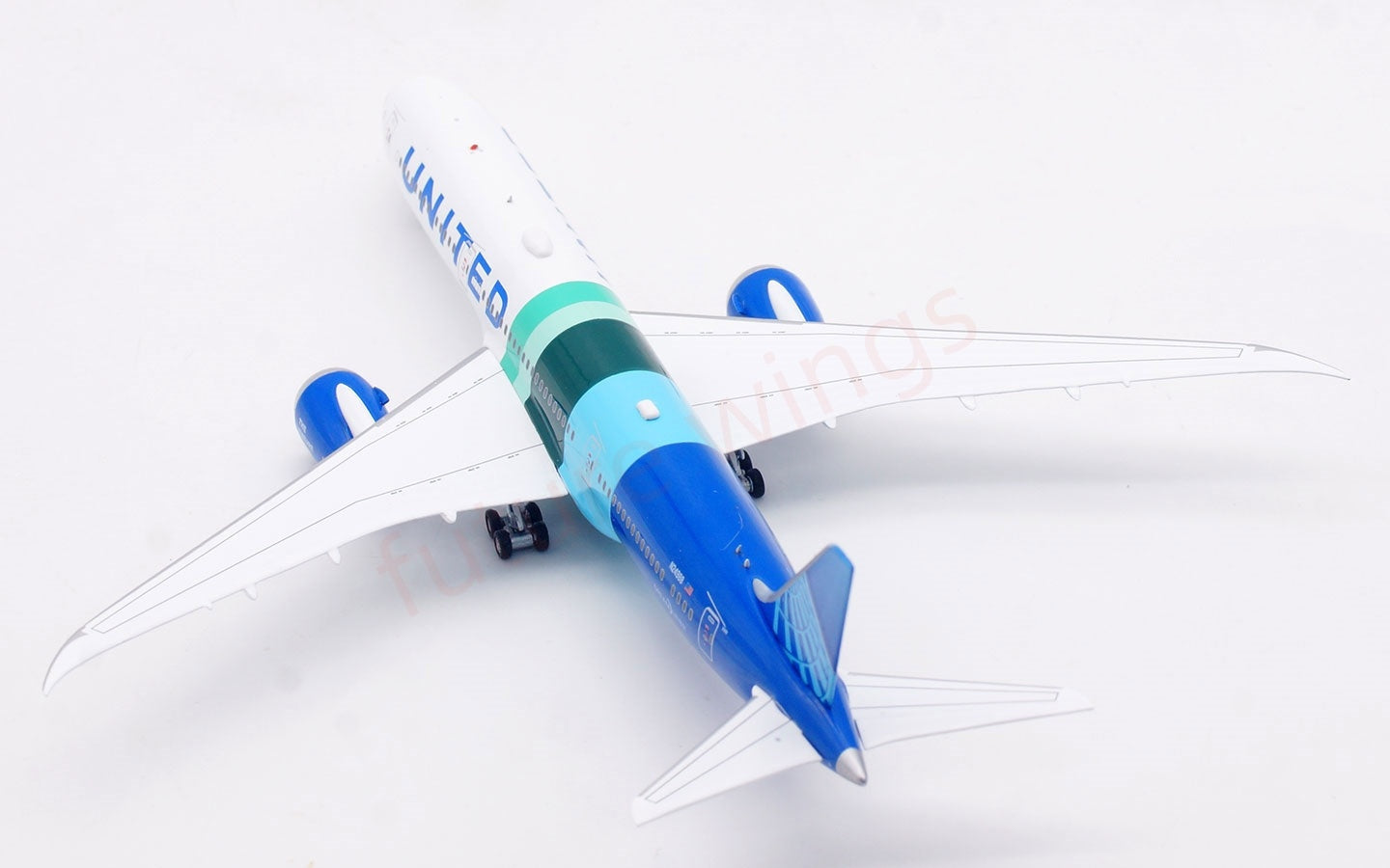 1:400 Aviation400 United Airlines B787-9 N24988 Aircraft Model Free Tractor +Stand