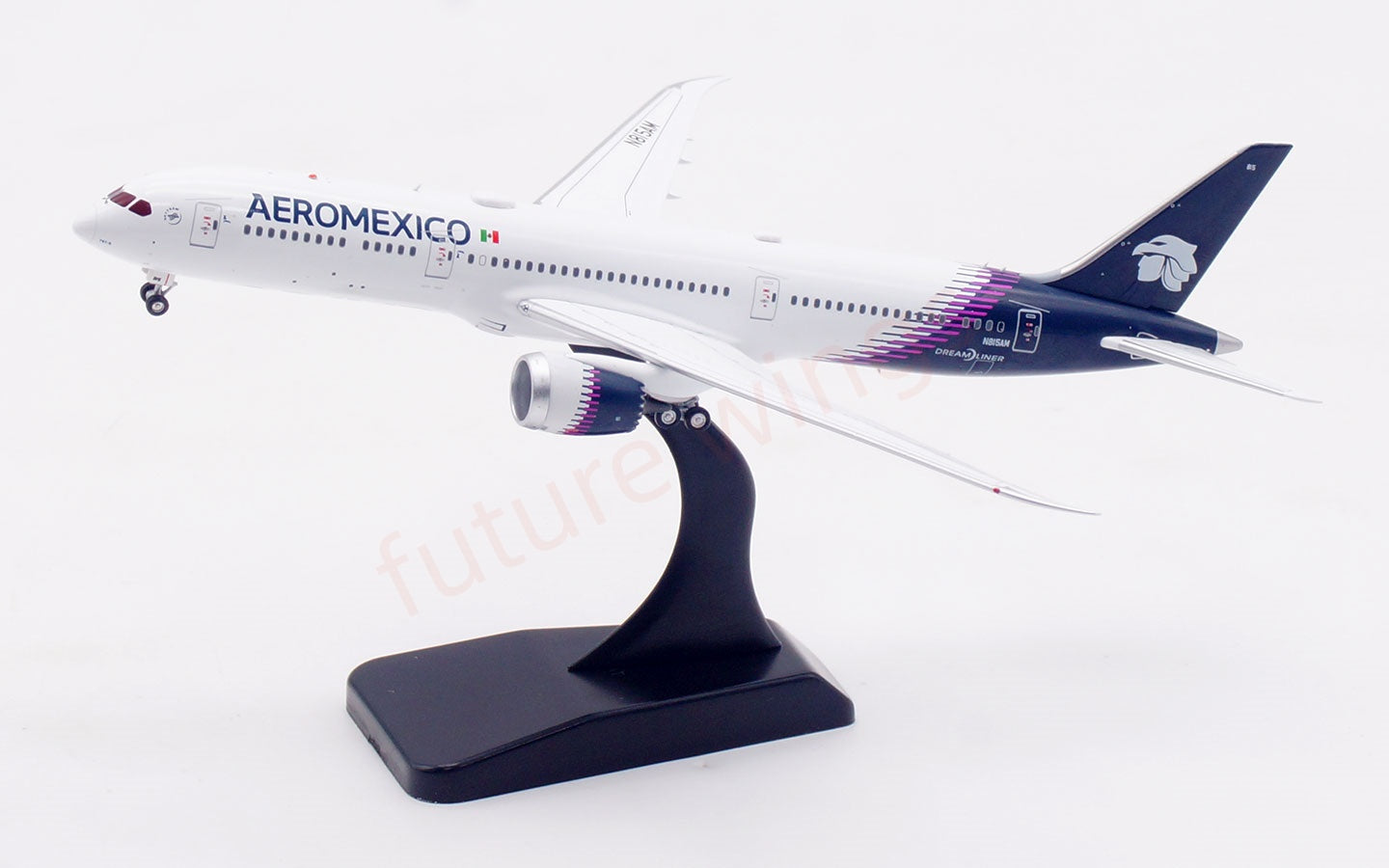 1:400 Aviation400 AeroMexico B787-9 N815AM Aircraft Model Free Tractor +Stand