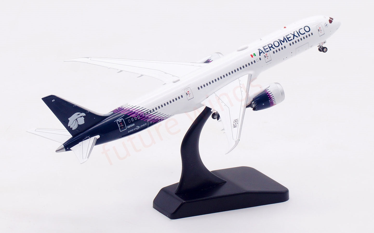 1:400 Aviation400 AeroMexico B787-9 N815AM Aircraft Model Free Tractor +Stand