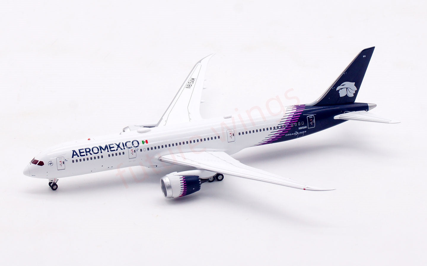 1:400 Aviation400 AeroMexico B787-9 N815AM Aircraft Model Free Tractor +Stand