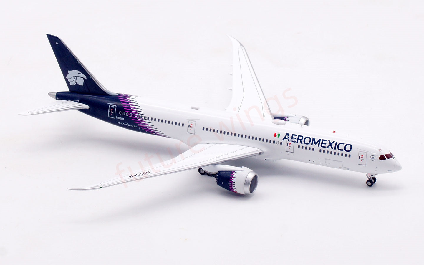 1:400 Aviation400 AeroMexico B787-9 N815AM Aircraft Model Free Tractor +Stand