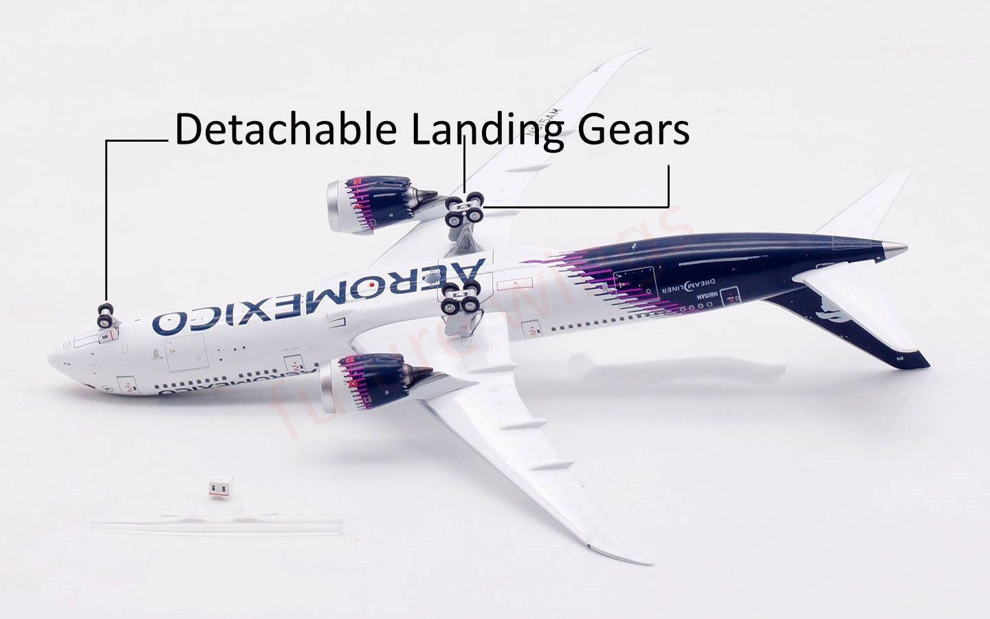 1:400 Aviation400 AeroMexico B787-9 N815AM Aircraft Model Free Tractor +Stand