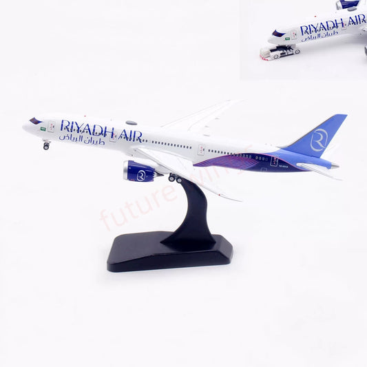 1:400 Aviation400 Riyadh Air B787-9 HZ-RXAA Aircraft Model Free Tractor +Stand
