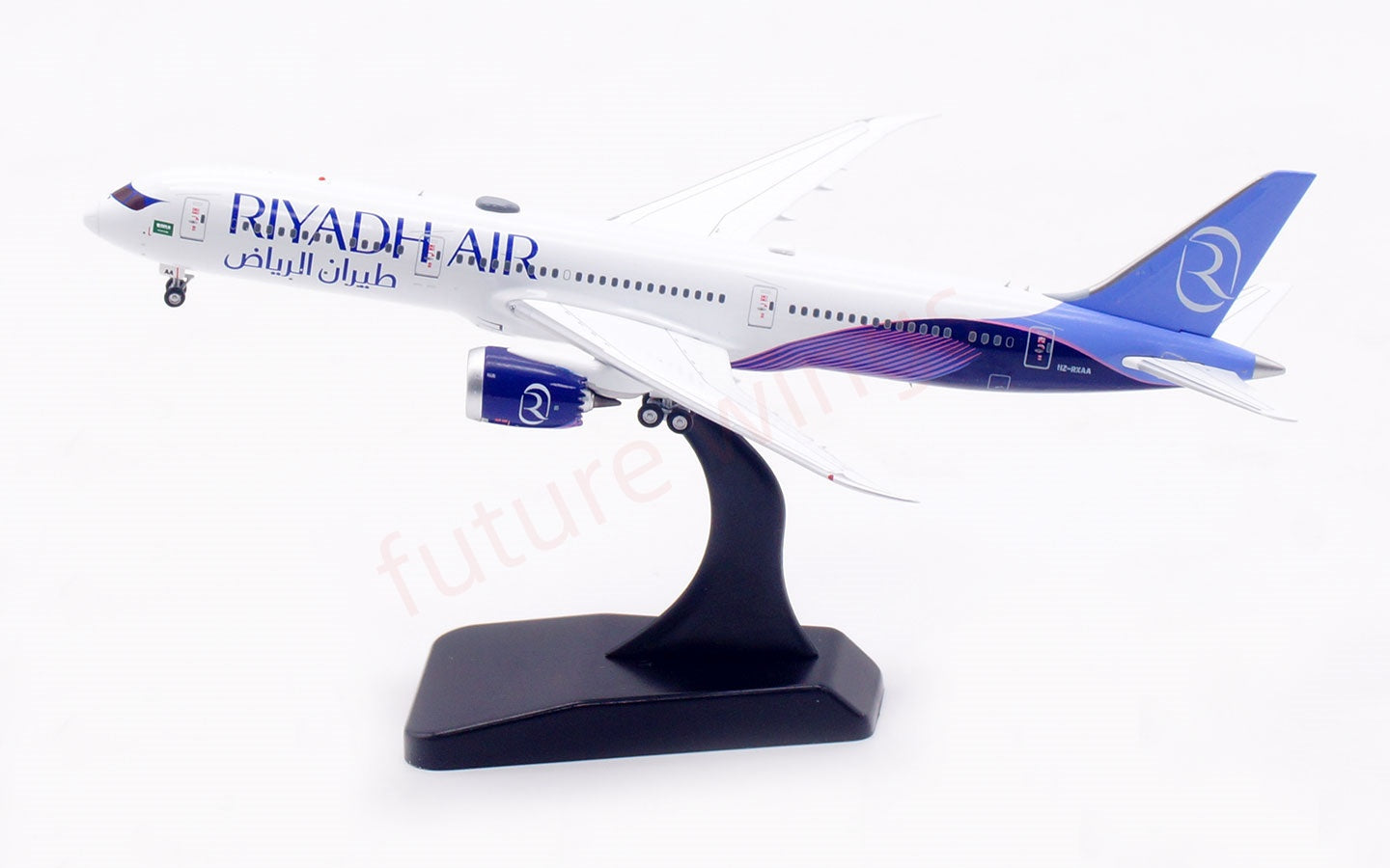 1:400 Aviation400 Riyadh Air B787-9 HZ-RXAA Aircraft Model Free Tractor +Stand