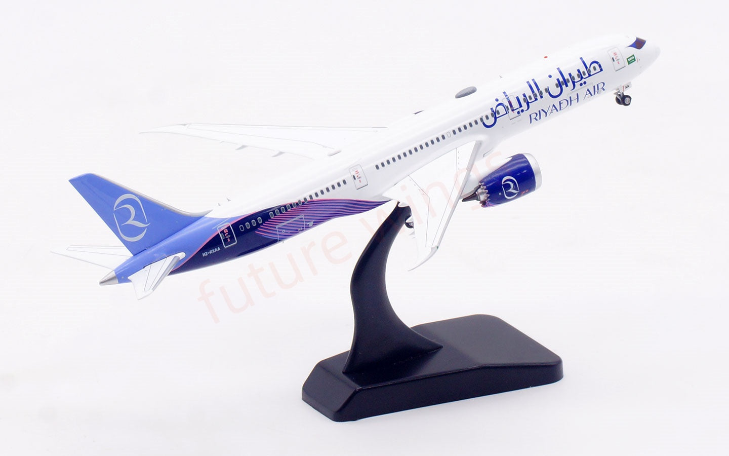 1:400 Aviation400 Riyadh Air B787-9 HZ-RXAA Aircraft Model Free Tractor +Stand