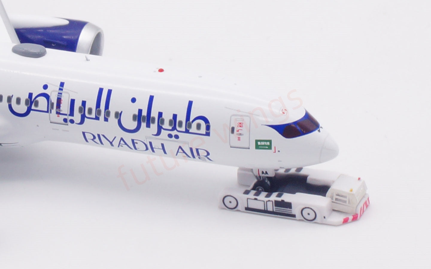 1:400 Aviation400 Riyadh Air B787-9 HZ-RXAA Aircraft Model Free Tractor +Stand