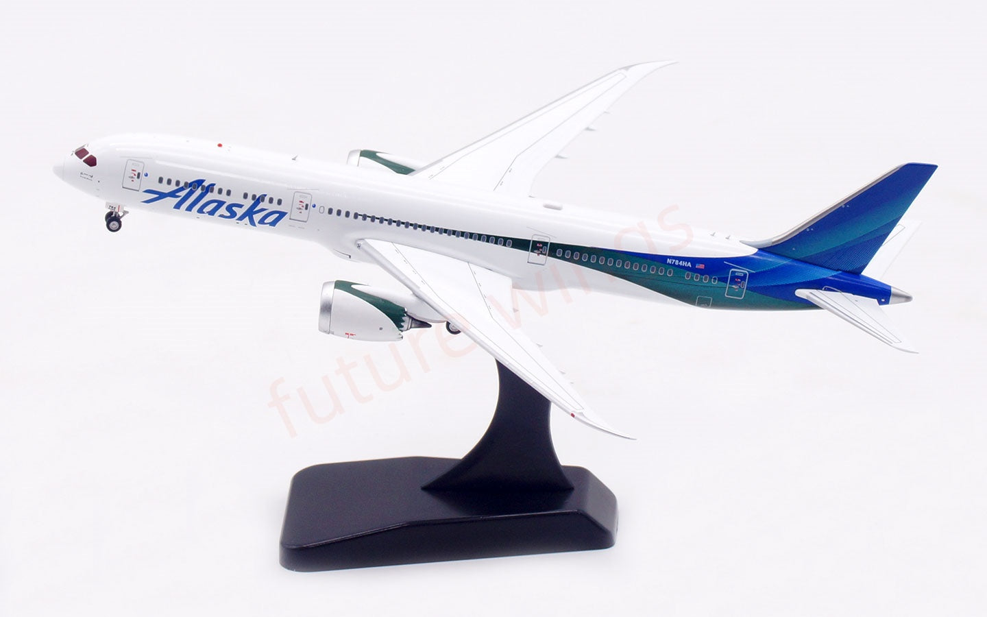 1:400 Aviation400 Alaska Airlines B787-9 N784HA Free Tractor+Stand