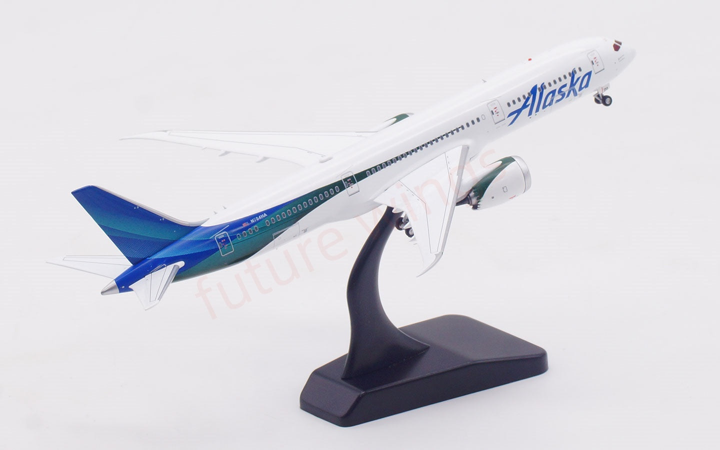 1:400 Aviation400 Alaska Airlines B787-9 N784HA Free Tractor+Stand