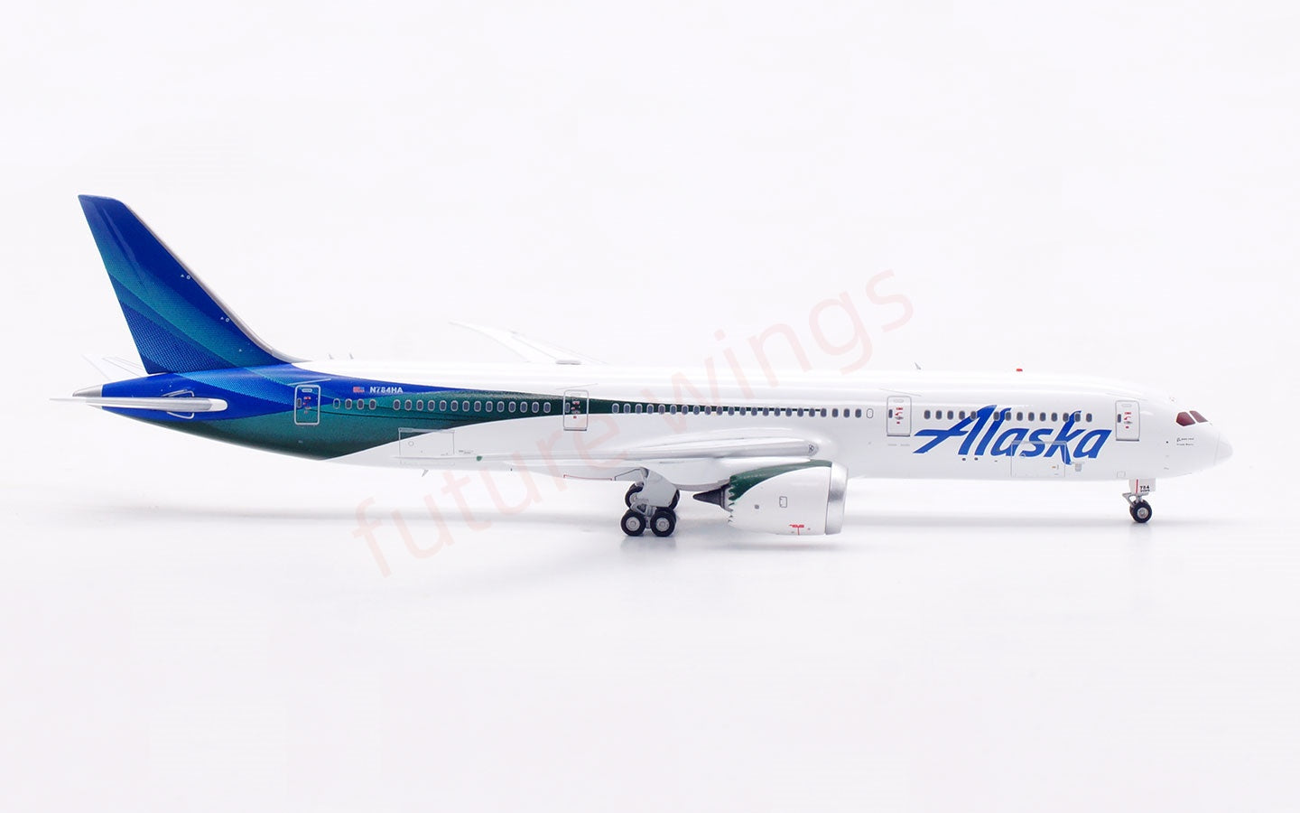 1:400 Aviation400 Alaska Airlines B787-9 N784HA Free Tractor+Stand