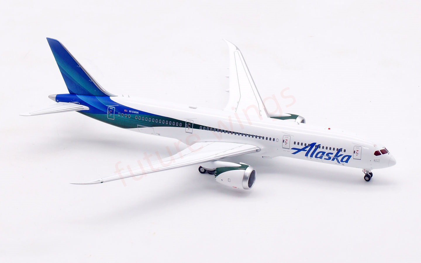 1:400 Aviation400 Alaska Airlines B787-9 N784HA Free Tractor+Stand
