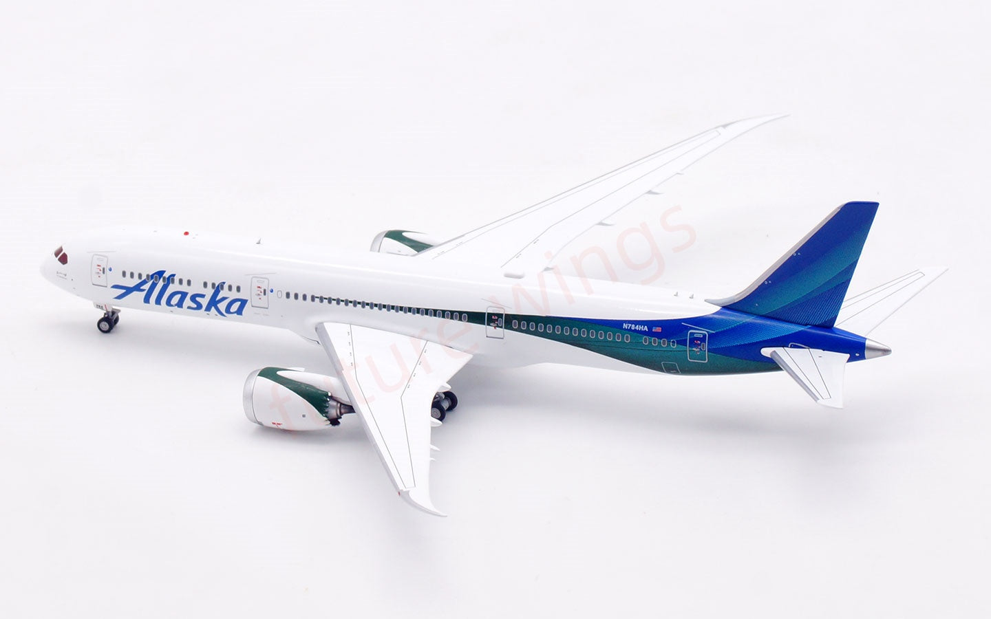 1:400 Aviation400 Alaska Airlines B787-9 N784HA Free Tractor+Stand