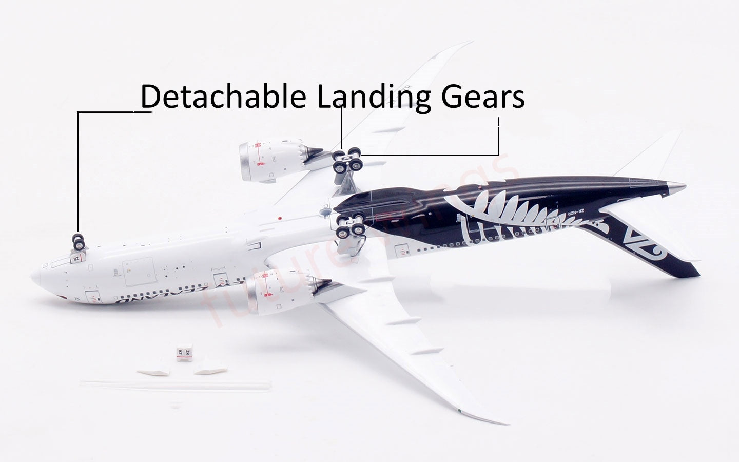 1:400 Aviation400 Air New Zealand B787-9 ZK-NZR Aircraft Model Free Tractor+Stand