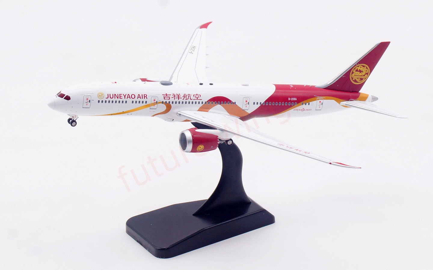 1:400 Aviation400 JuneYao Air B787-9 B-208A Aircraft Model Free Tractor+Stand