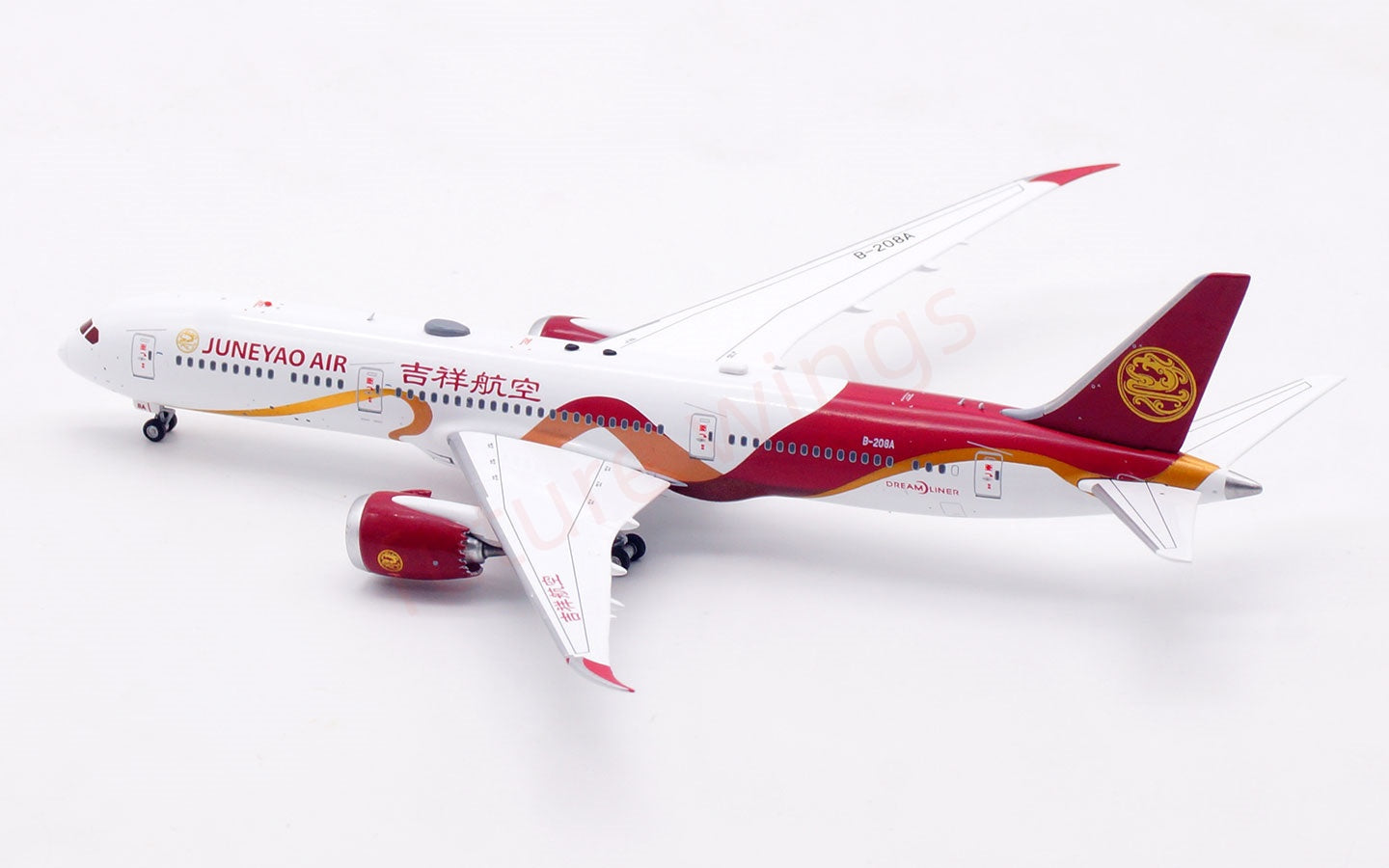 1:400 Aviation400 JuneYao Air B787-9 B-208A Aircraft Model Free Tractor+Stand