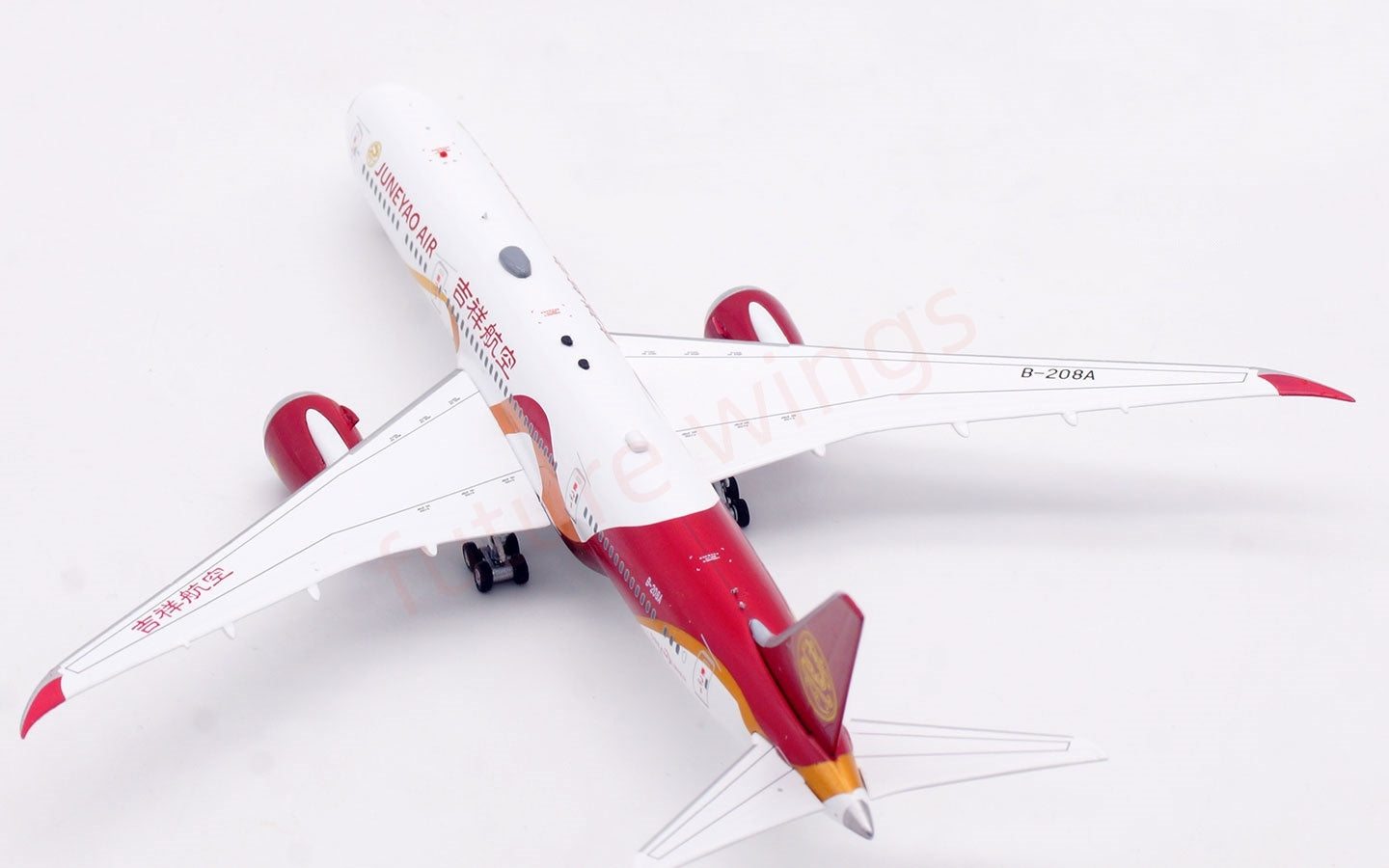 1:400 Aviation400 JuneYao Air B787-9 B-208A Aircraft Model Free Tractor+Stand