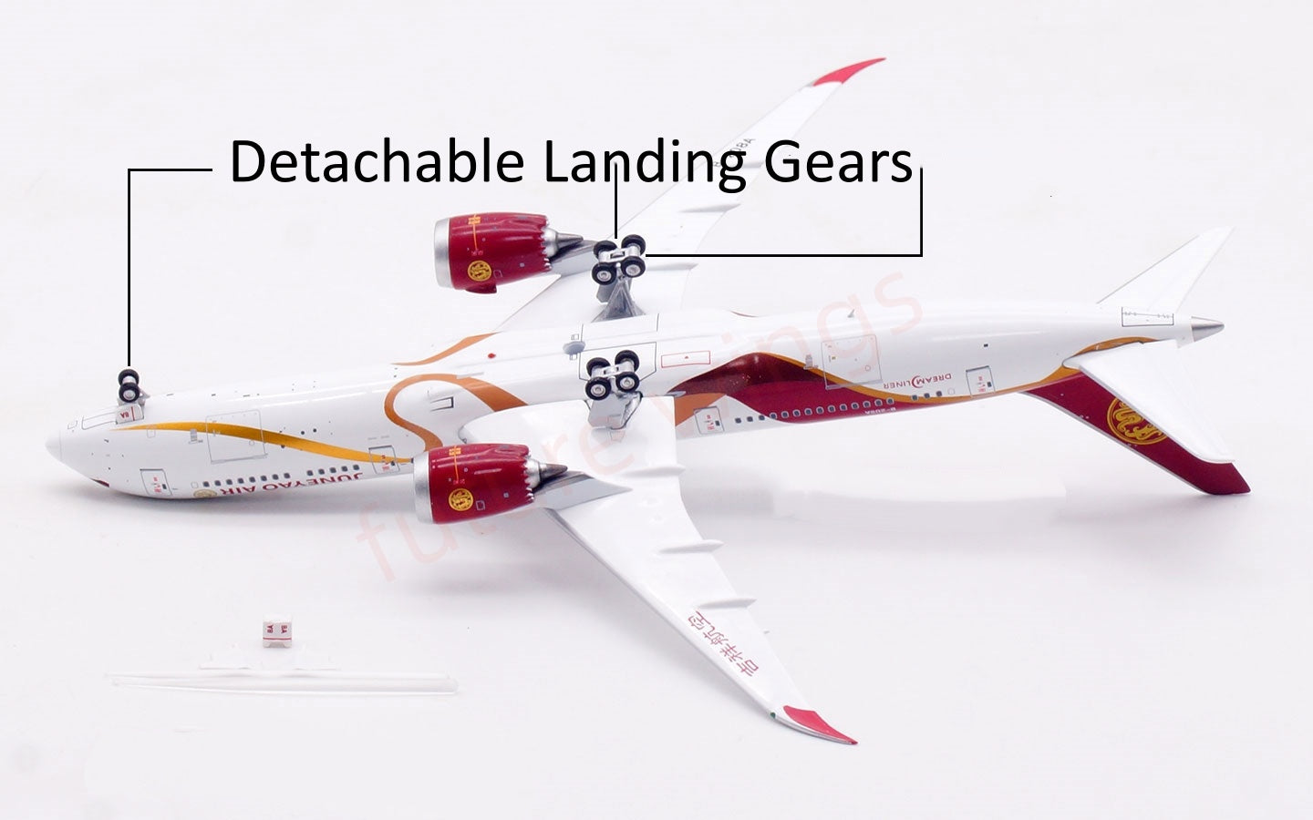 1:400 Aviation400 JuneYao Air B787-9 B-208A Aircraft Model Free Tractor+Stand