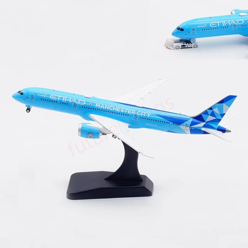 1:400 Aviation400 Etihad Airways B787-9 A6-BND Aircraft Model Free Tractor+Stand