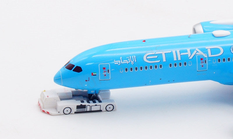 1:400 Aviation400 Etihad Airways B787-9 A6-BND Aircraft Model Free Tractor+Stand