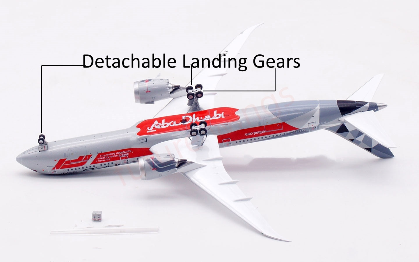 1:400 Aviation400 Etihad Airways B787-9 A6-BLV "F1" Aircraft Model Free Tractor+Stand