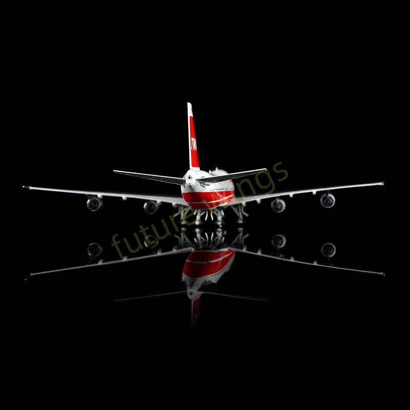 1:400 HX Models TWA B747-100 N53111/N93105/N93107 Aircraft Model+Free Tractor