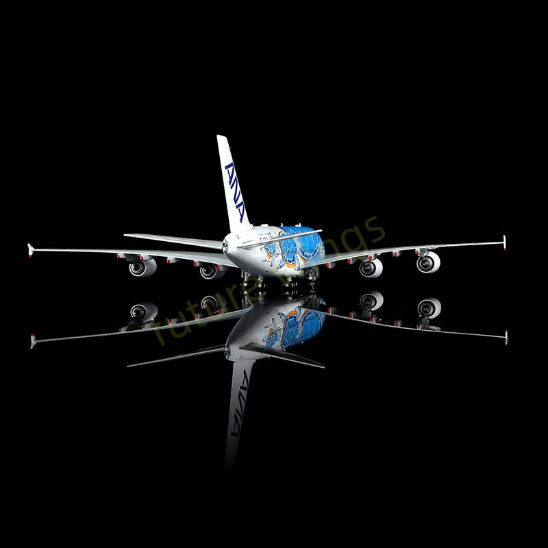 1:400 HX Models ANA A380 JA381A JA382A JA383A Aircraft Model+Free Tractor