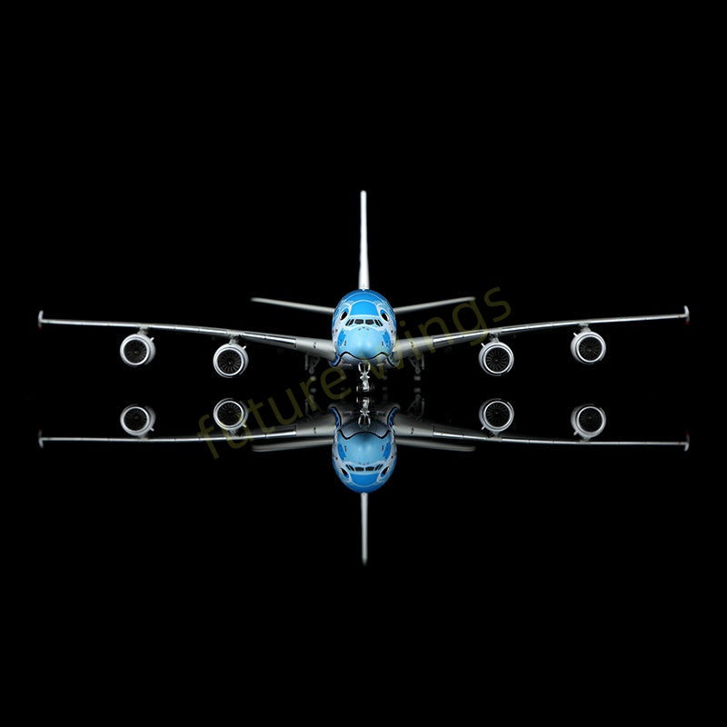 1:400 HX Models ANA A380 JA381A JA382A JA383A Aircraft Model+Free Tractor