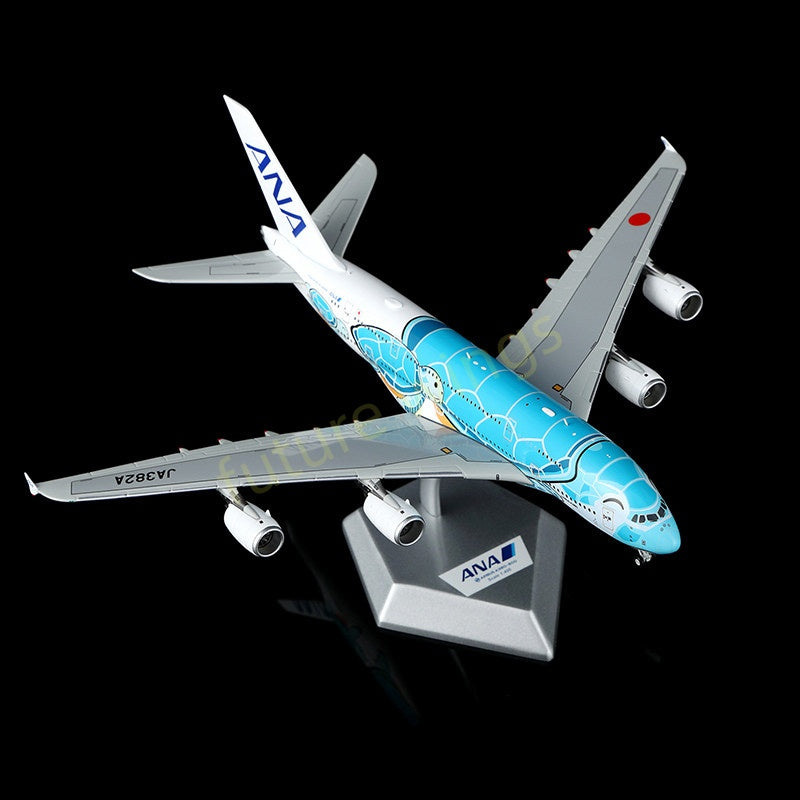 1:400 HX Models ANA A380 JA381A JA382A JA383A Aircraft Model+Free Tractor