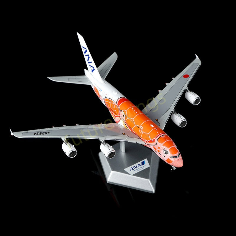 1:400 HX Models ANA A380 JA381A JA382A JA383A Aircraft Model+Free Tractor