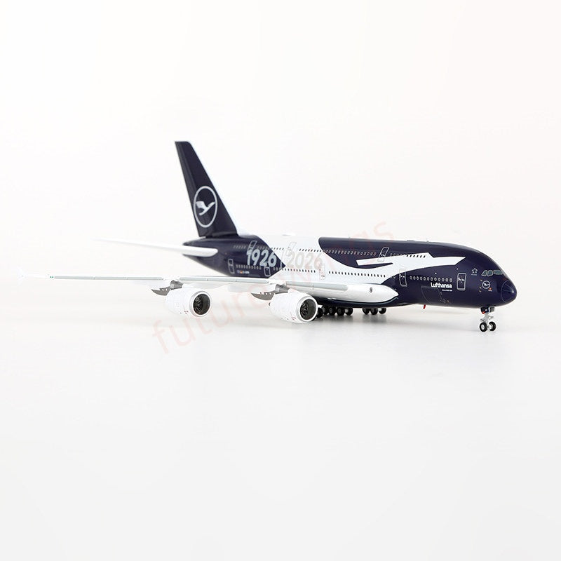1:400 HX Models Lufthansa Airlines A380 D-AIMH "100Years"+Free Tractor